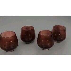 Amethyst‎ Vintage Cocktail Tumbler Set Of Four